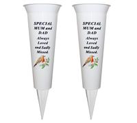 Set Di 2 Vasi Per Fiori In Memoria Con Punta Immagine Di Robin - Scegli Design