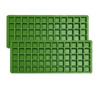 Set di 2 vassoi in silicone per alimenti, 60 cubetti di ghiaccio, da utilizzare con essiccatore per congelatore Harvest Right compatibile con vassoi medi e grandi (verde)
