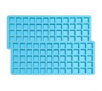 Set di 2 vassoi per alimenti in silicone con 60 stampi per cubetti di ghiaccio per gelato Harvest Right Freeze Dryer, progettati per la preparazione di caramelle e cioccolato (blu)
