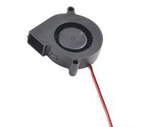 Set di 2 ventole centrifughe 5015, 12 V/24 V CC, senza spazzole, con cuscinetto a olio, lama da 47 mm, 6500 giri/min, 30 CFM, funzionamento silenzioso per HVAC, T (12 V)