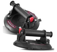 Set di 2 ventose in vetro da 8 pollici, ventosa per aspirapolvere, con cassetta degli attrezzi portatile, portata max. 200 kg, sollevatore a ventosa per vetro, piastrelle, marmo
