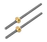 Set di 2 Viti a Ricircolo di Sfere Tr8x8 da 200 mm con Filettatura Acme per il Controllo Preciso dell'Asse Z nelle Stampanti 3D e nelle Macchine CNC
