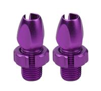 Set di 2 viti di regolazione della leva del freno per bicicletta, bulloni M10, adatte per vari tipi di freni, tra cui disco e pinza (viola)