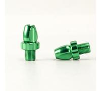 Set di 2 viti di regolazione della leva del freno per bicicletta, M10, per cavi del cambio della bici, bulloni adatti per freni a sbalzo e freni a V (verde)