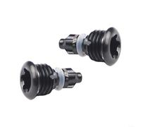 Set di 2 viti di spurgo con anello ad O per leve freno per bicicletta, compatibili con MT2, MT4, MT5, MT7, MT8, bulloni in lega, ricambio per sistemi frenanti per bici (nero)