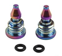 Set di 2 viti di spurgo idrauliche per freni con O-Ring compatibili con bulloni in lega EBT Bike progettati per il servizio del liquido dei freni ()