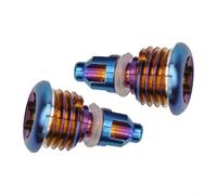 Set di 2 viti di spurgo per leva del freno della bici con O-Ring, compatibili con bulloni in lega MT2, MT4, MT5, MT7, MT8, sistema frenante idraulico per bicicletta, colore blu