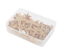 Set di 20/50/100 stelle marine naturali per decorazione acquario e progetti fai da te, tra cui arte in resina, gioielli, portacandele e materiali per il paesaggio domestico (100 pezzi (1-5 cm)