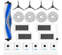 Set di 20 accessori per robot aspirapolvere DEEBOT X5 Omni/X5 Pro. 1 Spazzola Principale, 4 filtri Hepa, 4 panni, 6 sacchetti per la polvere, 4 spazzole laterali, 1 spazzola di pulizia