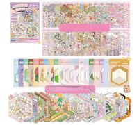 Set di 20 adesivi 3D terapeutici per adulti, fai da te, scena 3D fai da te, crea la tua casa in miniatura, scena isometrica, adesivi divertenti per bambini, antistress, regalo di compleanno