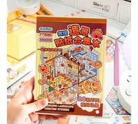 Set di 20 adesivi per bambini, adesivi 3D per adulti, mini adesivi kawaii per terapia, scene 3D, set di adesivi 3D per la casa, sollievo dallo stress che passa il tempo