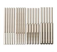 Set di 20 aste abrasive in lega per utensili rotanti, supporto per asta a clip da 2,35 mm e 3 mm, mandrino abrasivo con tipi dritti e conici, kit di morsetti per carta vetrata per