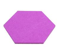 Set di 20 bacheche esagonali in feltro, autoadesive, in sughero con foto, piastrelle decorative in schiuma colorata per Foto, Appunti, Immagine(Purple)