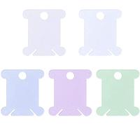 Set di 20 bobine colorate in plastica per filo da ricamo, organizer per filo da ricamo, fai da te, design accattivante