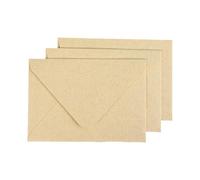 Set di 20 buste classiche con 5 buste in colore naturale, ideali per corrispondenza e cancelleria, carta da lettere tradizionale alla moda