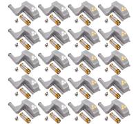 Set di 20 cerniere a LED per sensore, luce universale, illuminazione a batteria, armadi (bianco caldo + bianco)