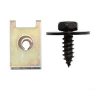 Set di 20 clip a molla per auto, tipo U, per fissaggio di pannelli interni della portiera dell'auto e montaggio con strisce di protezione dagli agenti atmosferici (20 pezzi)