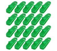 Set di 20 clip resistenti per telone con morsetti resistenti per un uso esterno affidabile, adatte per rifugi temporanei, tende da piscina e attrezzature da campeggio (verde)