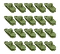 Set di 20 clip resistenti per telone con morsetti resistenti per un uso esterno affidabile, adatte per rifugi temporanei, tende da piscina e attrezzature da campeggio (verde)