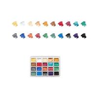 Set di 20 colori ad acquerello per artisti scintillante tinta unita pittura ad acquerello facile da usare pigmento perlescente