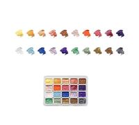 Set di 20 colori ad acquerello per artisti scintillante tinta unita pittura ad acquerello facile da usare pigmento perlescente