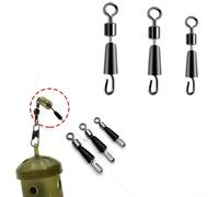 Set di 20 connettori per attrezzatura da pesca a cambio rapido per la pesca alla carpa, dotati di un sistema di connessione sicuro che consente una rapida sostituzione dell'amo e della lenza senza