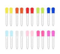 Set di 20 contagocce in silicone da 5 ml, pipetta trasparente, pipette per liquidi, pipette per piante, animali domestici, per lavori di bricolage