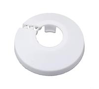 Set di 20 coperture per tubi del radiatore del bagno, piastre in plastica per sigillare fessure intorno ai tubi di drenaggio del bagno, inclusi lavandini e rubinetti (16 mm)