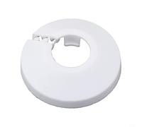 Set di 20 coperture per tubi per bagno e termosifoni, piastre di rivestimento in plastica per sigillare fessure intorno ai tubi dell'acqua e ai sistemi di drenaggio (12 mm)
