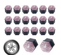 Set di 20 copridadi per ruota, coprivite per mozzo lucido, antigraffio, rimovibile, per auto, protezione antipolvere