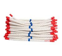 Set di 20 corde corte in nylon per giovani, 11.8 in / 30 cm, corda per esercizi con bordo rosso, attrezzatura per allenamento sensoriale ispessito, corda per allenamento fisico e allenamento precoce