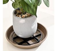 Set di 20 cuscinetti in rete di drenaggio in ABS per vasi da fiori per ridurre le perdite di terreno e promuovere prestazioni di drenaggio costanti (12 cm)