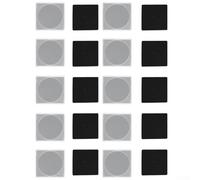 Set di 20 custodie quadrate per monete con inserti in schiuma, organizer trasparente per monete per una protezione sicura delle monete, adatti per monete di diametro compreso tra 16 mm e 40 mm (B)