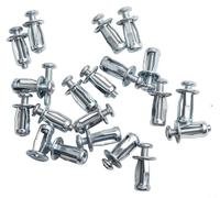 Set di 20 dadi a espansione in acciaio al carbonio con scanalatura a croce per un'installazione affidabile su cartongesso, pareti in mattoni chiari e applicazioni a secco (M4X20)