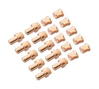 Set di 20 elettrodi e ugelli per taglio al plasma con numeri di riferimento 1402 e 1396 compatibili con torcia da taglio al plasma Cebora CP-70 per apparecchiature di saldatura