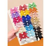 Set di 20 fermagli per capelli a fiocco colorati a forma di farfalla, semplici ma giocosi. Che tu indossi un codino o una treccia, i colori sono casuali. Un semplice fermaglio aggiunge subito un tocco