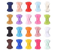 Set di 20 fermagli per capelli con fiocco color caramella per bambine, design antiscivolo, ideali per capelli fini o sottili, uso quotidiano