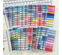 Set di 20 foglietti adesivi PET con design vintage in stile europeo e indice di colore: le schede con codice colore di Morendi, adatte per cancelleria da ufficio e studenti giapponesi / coreani / cine