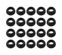Set di 20 guarnizioni in gomma a forma di cupola per gas per bombole di propano e per applicazioni di riparazione e manutenzione del regolatore GPL, colore nero