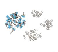 Set di 20 interruttori a levetta MTS-101, 6 A, 125 V, SPST, interruttore on/off, in metallo, plastica, per progetti elettronici fai da te, dimensioni standard