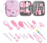 Set di 20 kit per la cura della cameretta dei bambini, con spazzola per capelli, tagliaunghie, termometro, clip per ciuccio, registro per bambini, ricerca per neonati