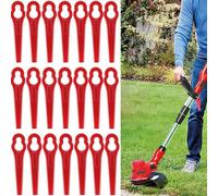 Set di 20 lame di ricambio per tagliaerba senza fili, lame in plastica per tosaerba, compatibile con Swift Ryobi VonHaus