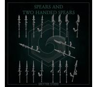 Set Di 20 Lance/Alabarde In Stampa 3D