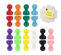 Set di 20 Magneti per Frigorifero, 8x14mm, Magneti in Neodimio Colorati con Rivestimento in Silicone per Lavagne Magnetiche, Magnetic Board,Notice Board,Lavagne Bianche, Bacheche (10 Colori)