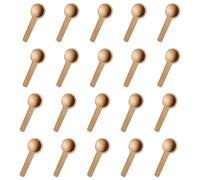 Set di 20 Mini Cucchiai in Legno - Misurini da Tè, Cucchiaini da Salsa, Cucchiai da Mescolare - Utensili da Cucina Personalizzati