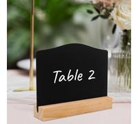 Set di 20 mini lavagne con base in legno su entrambi i lati, per etichette, matrimoni, feste