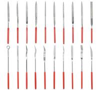 Set di 20 mini lime diamantate con impugnatura in gomma, set di lime per chiavi in metallo, per modellismo, set di lime diamantate per metallo, per strumenti di modellismo, stampa 3D