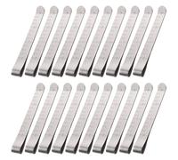 Set di 20 morsetti da cucito in metallo in acciaio inox, con righello di misurazione da 7,6 cm, per trapuntatura, marcatura tessuti, set di clip da cucito in metallo