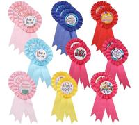 Set di 20 nastri per il premio di buon compleanno, 7,5 x 16,3 cm, multicolore, spille per feste di compleanno e decorazioni per celebrazioni