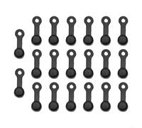 Set di 20 nippli di spurgo idraulici per freni a disco per bicicletta, materiale in gomma progettato per compatibilità con vari sistemi frenanti (nero)